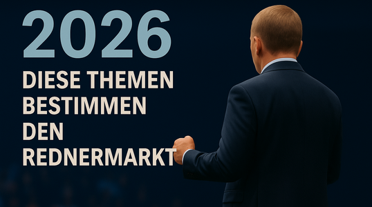Zukunftstrends auf der Bühne: Diese Themen bestimmen 2026 den Rednermarkt