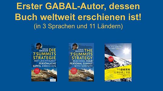 Erstes weltweites Buch von GABAL-Autor und 5 Sterne Redner