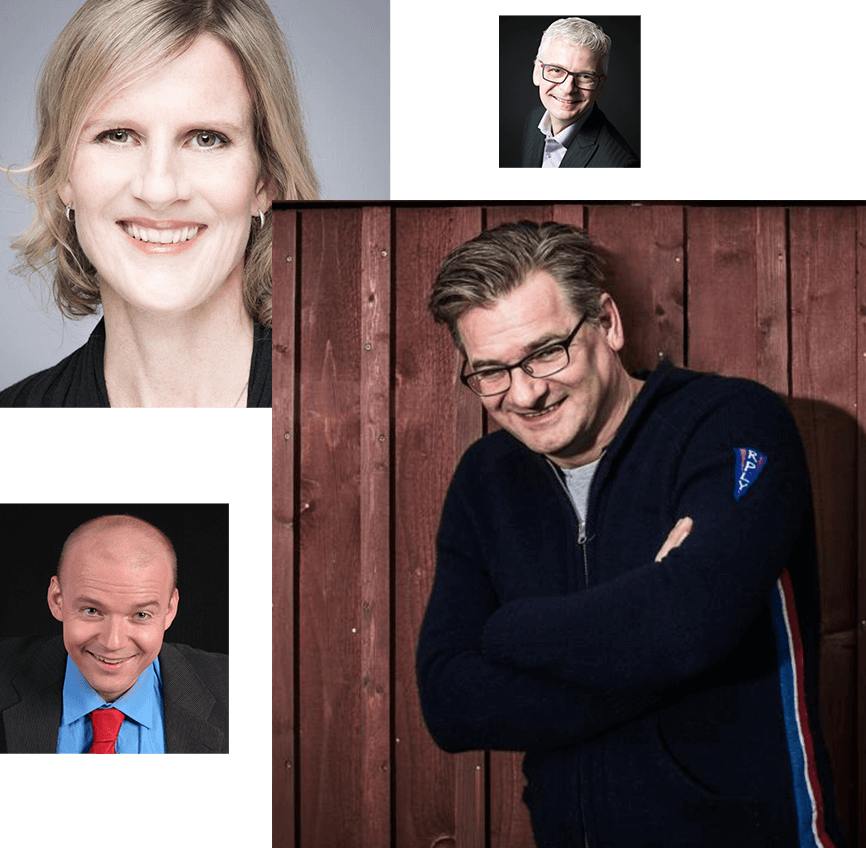 Comedians: Holger Müller, Vera Deckers, Armin Nagel, Stefan Häseli